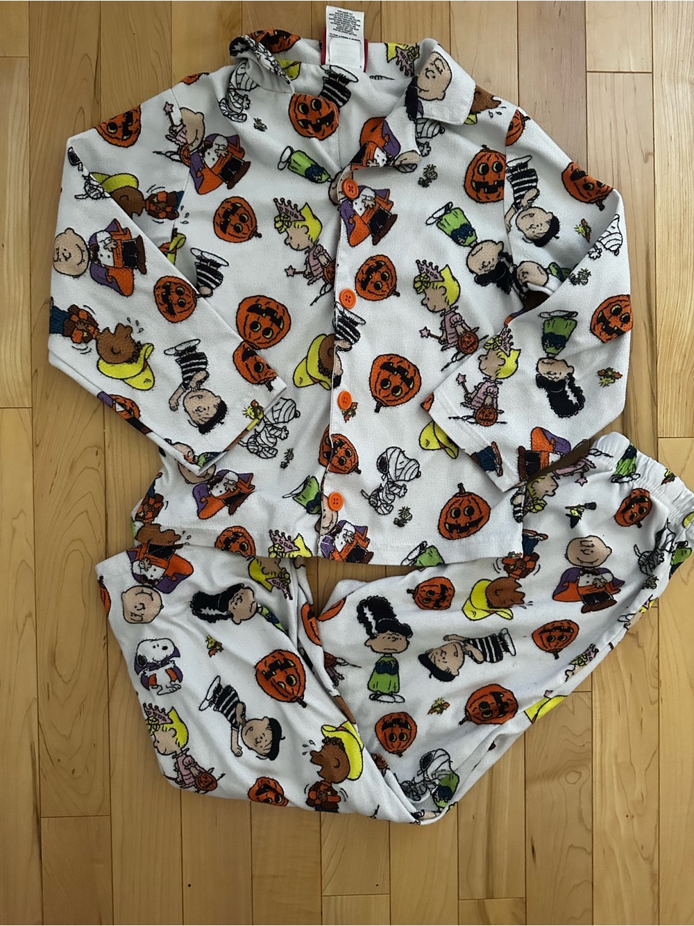 Kids Peanuts Halloween Character Pajama Set